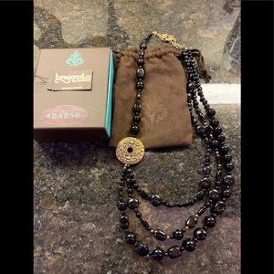 Barse bronze black onyx necklace